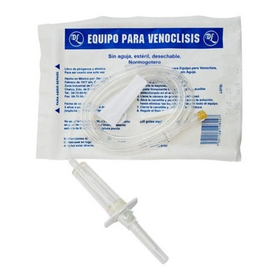 EQUIPO PARA VENOCLISIS SIN AGUJA NORMOGOTERO ESTERIL Y DESECHABLE