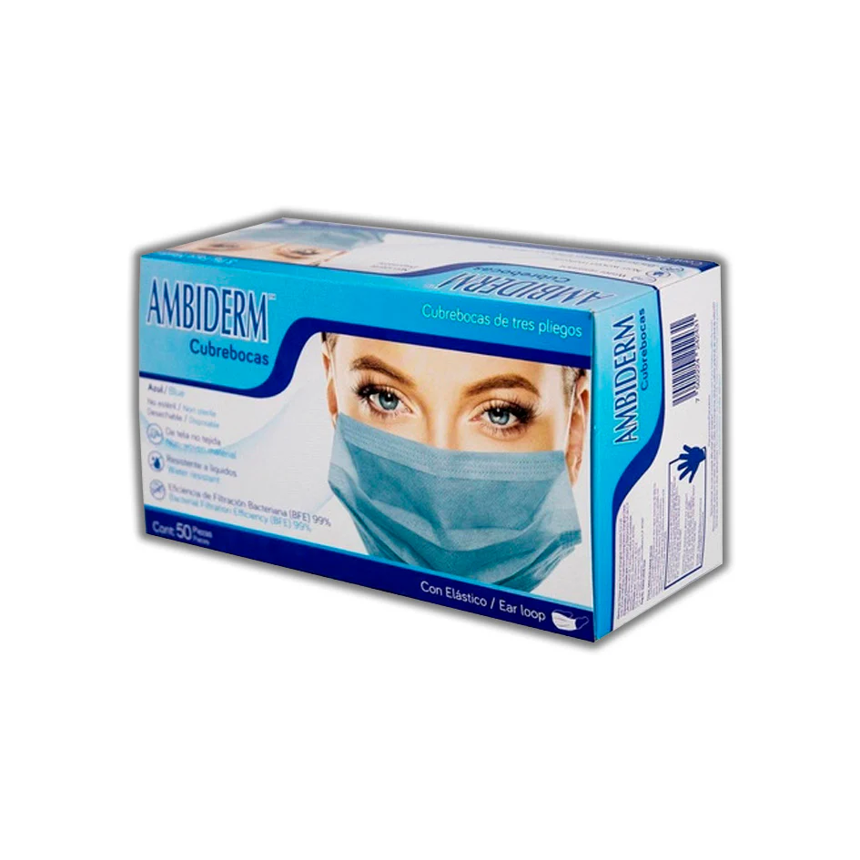 CUBREBOCAS Ambriderm Caja c/50